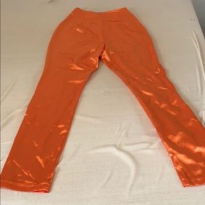 Silky Orange Pants